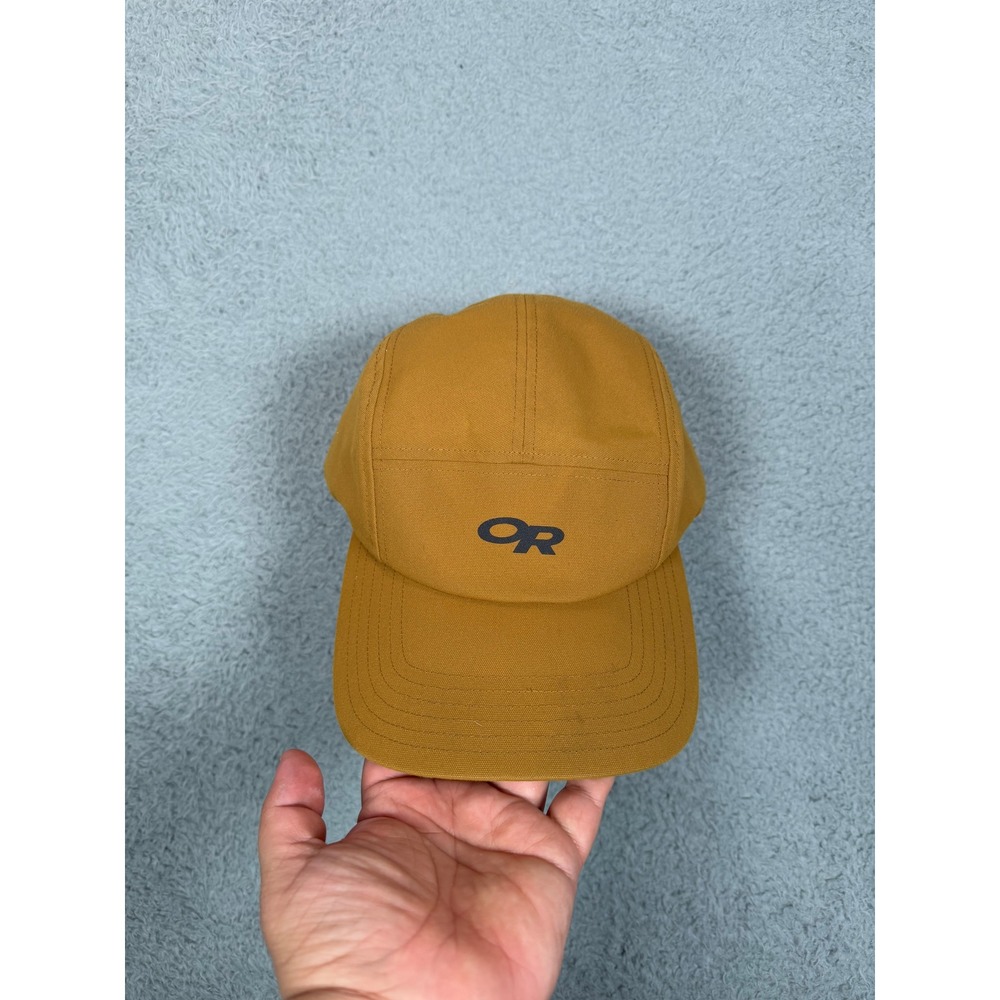 Outdoor Research 5 Panel Hat Brown Quilted Lining Adjustable Strap OSFM Cap